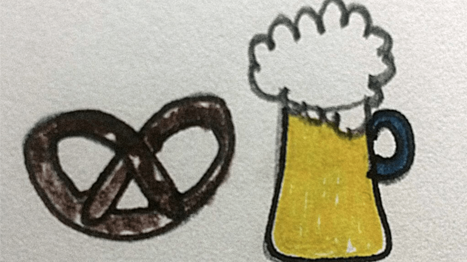 Bier und Bretzel